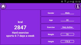 Mobile Fit Mark-Fitness Calculator Daily Calorie Needs